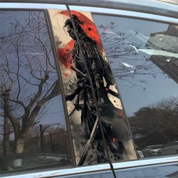 1PC Samurai JDM Car Stickers Auto B Pillar Waterproof Decoration Cover Scratches DIY Car Doors Pillar Sunscreen Decals