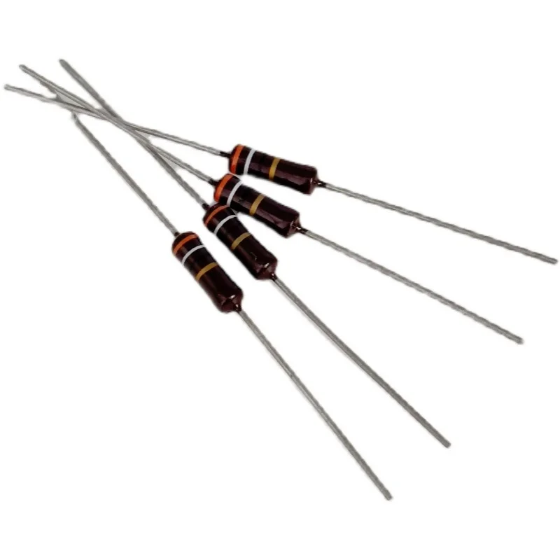 10PCS America AB 1W 1R  4.3R 10R 16R 22R 39R 43R 47R 390R 470R 3K 75K Carbon core non inductive resistor audio resistor