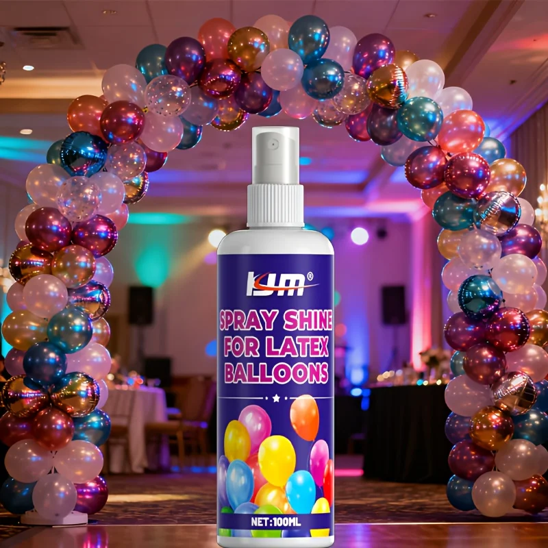 Ballonglanzspray, langanhaltende Glanzoberfläche, einfach zu bedienen, perfekt für Geburtstags- und Hochzeitsfeierdekorationen, Urlaubsatmosphäre