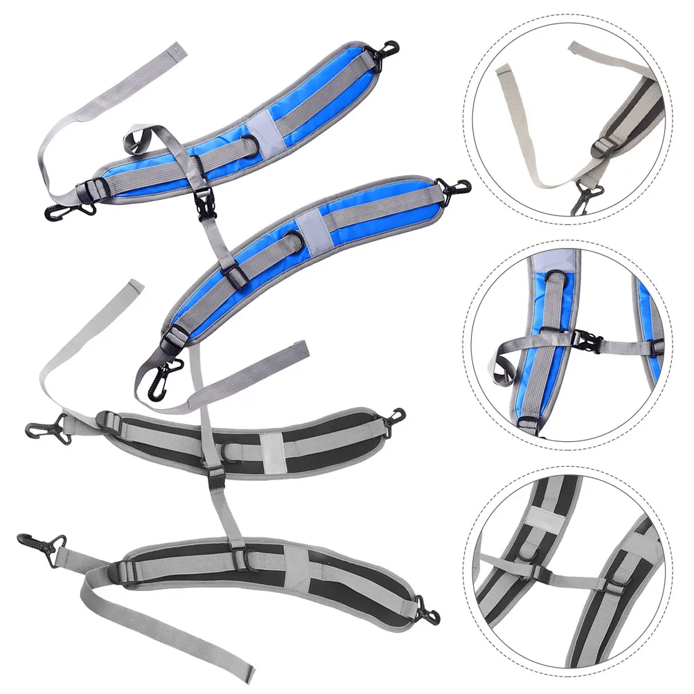 2Pcs Padded Adjustable Shoulder Strap for Camera Bags Quick Release Strong Load Capacity Anti-Slip Waterproof Travel Photography