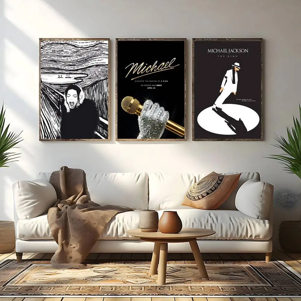 M-Michael J-Jackson Poster Picture Canvas Painting Wall Art Home Decoration Print For Living Room Decor