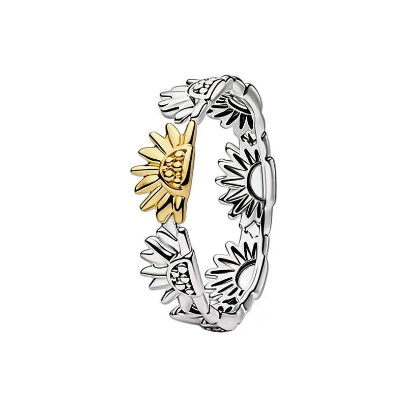 2026 Summer New 925 Silver Ocean Wave Ring Flower Love Women's Ring Fashion DIY Jewelry Gift - view 4