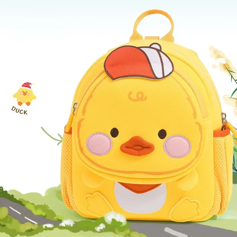 

Happy Duck School Bags for Toddler Boy Kids 3D Cartoon Brown Bear School Backpacks Kawaii Schoolbag Girls Backpack Sac A Dos