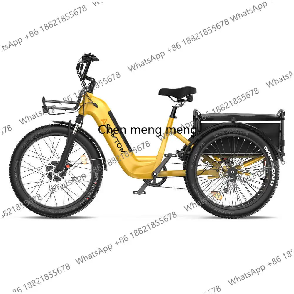 Electric Cargo Bike Fast Delivery  Powerful Front Drive Motor 3-Wheel Trike Electric Bike with
