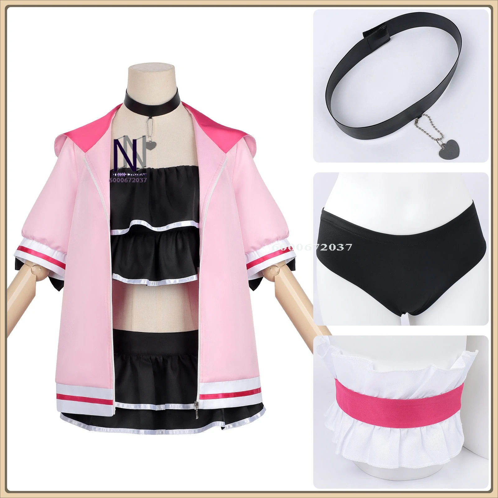 

Cosmic Princess Kaguya Iroha Sakayori Anime Outfit - High Quality Full Set Women's Embroidery Collar JK Cosplay Halloween Attire