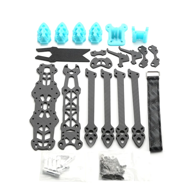 A01V-Mark4 7Inch 295Mm Quadcopter Frame Kit 5Mm Arm For 7" FPV Freestyle & RC Racing Drone With Blue Print