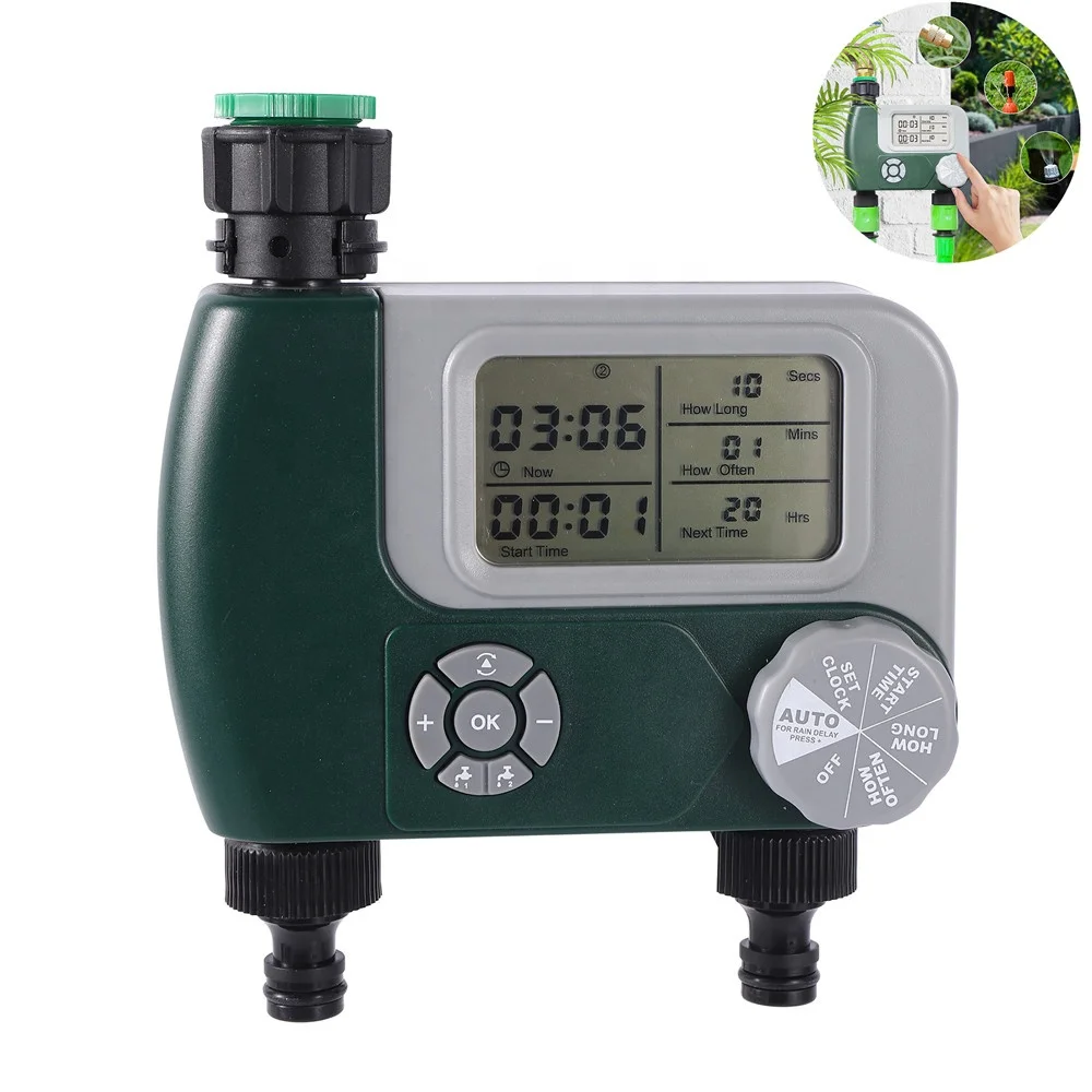 Digital irrigation timer Garden lawn automatic watering system Irrigation controller