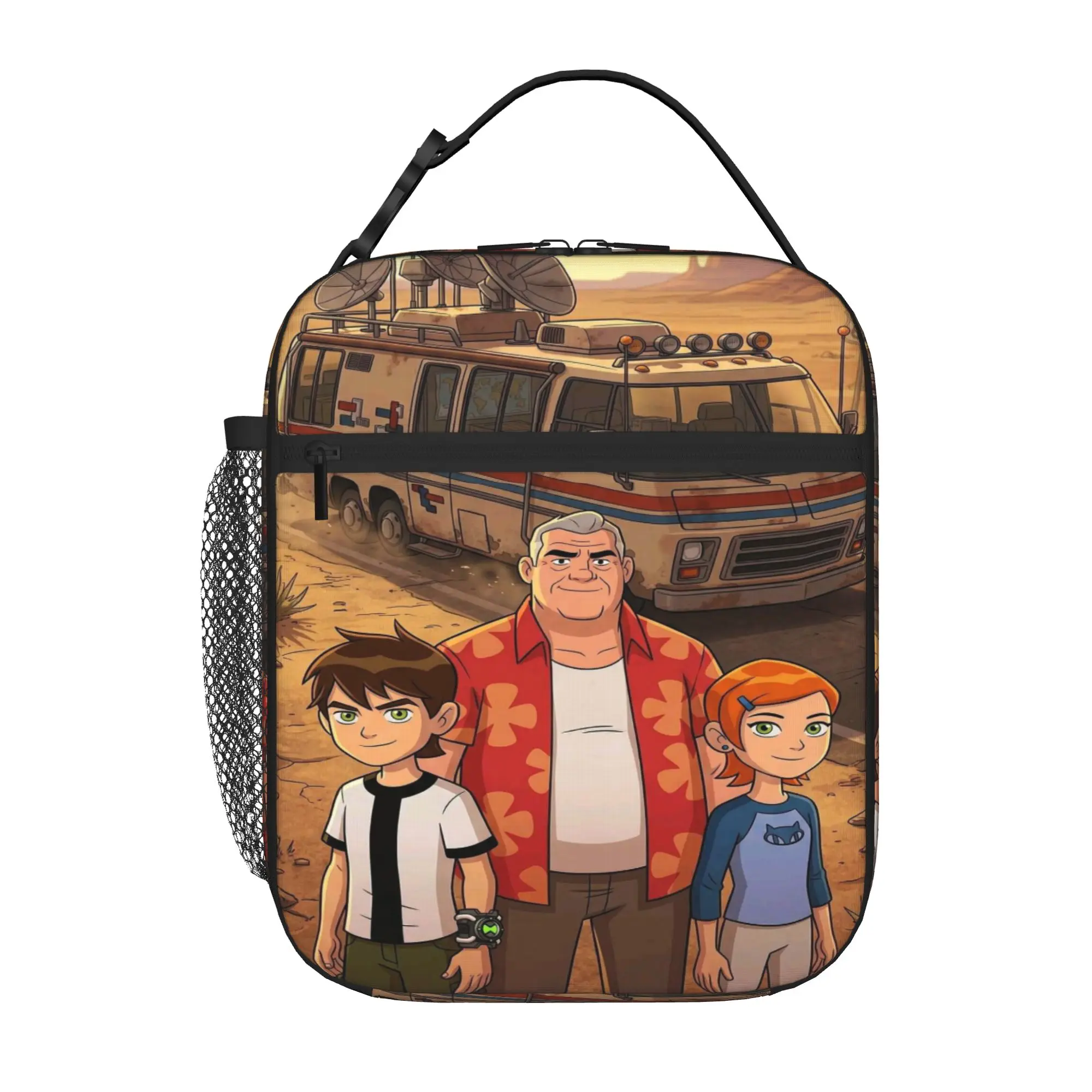 Back to school season  Meal Bag Ben10 Family RV Desert Scene New High Street Portable Heat Preservation Lunch Bag