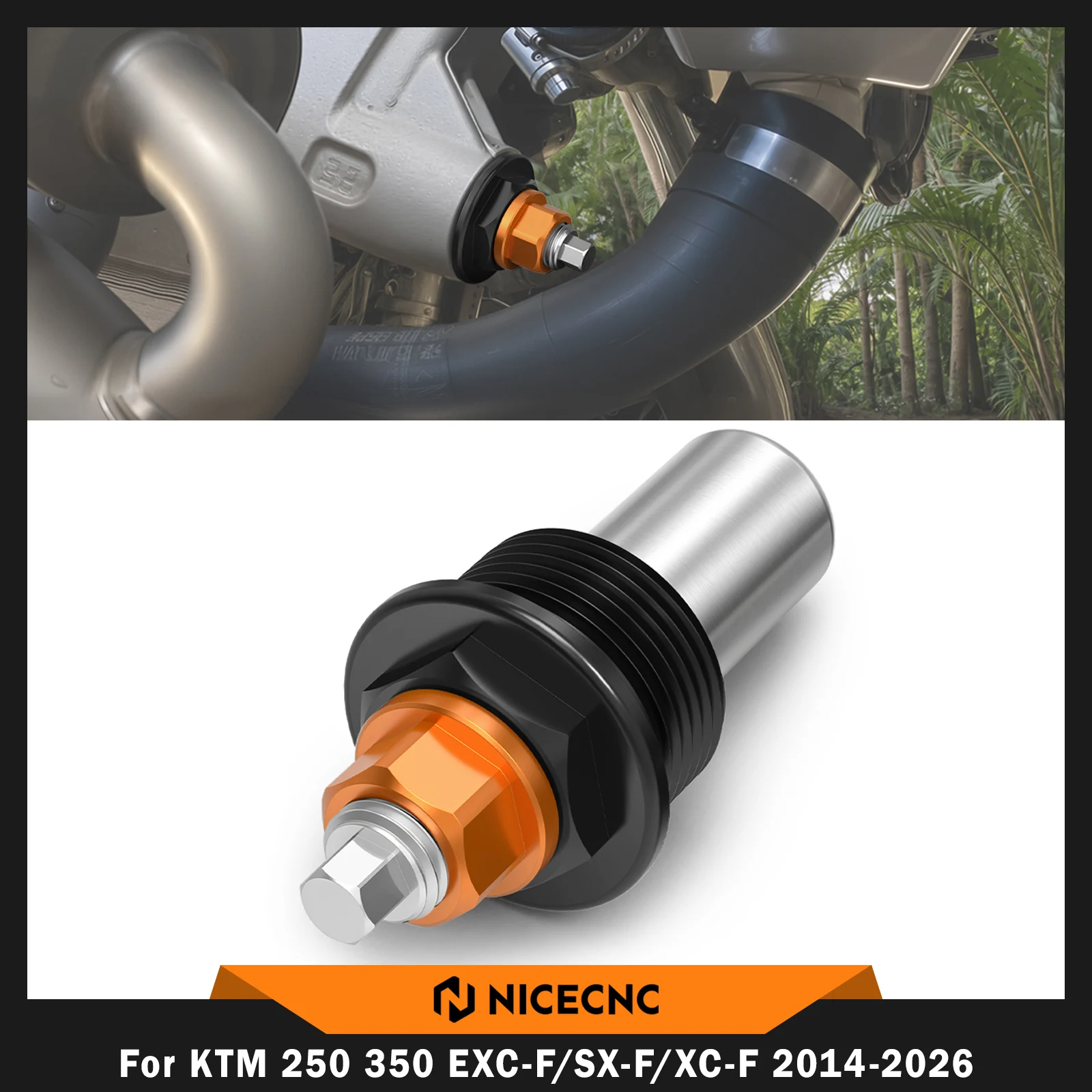 NICECNC Manual Cam Chain Tensioner For KTM EXC250F EXCF 350 2014-2026 SXF 250 XC-F 250 2013-206 SX-F 350 XCF 350 2011-2026 2025