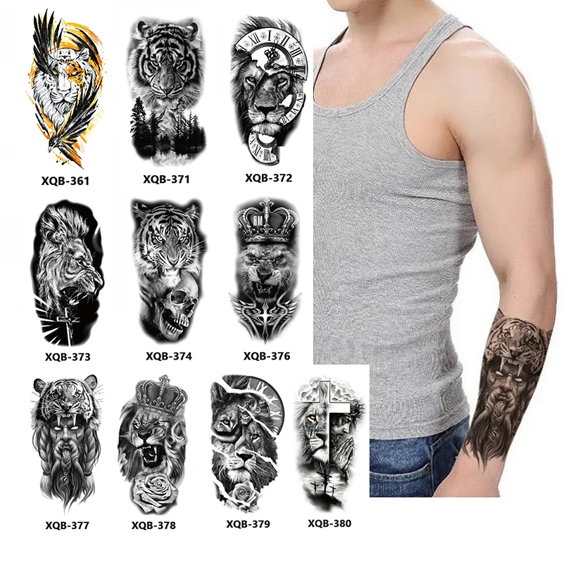 Waterproof Tattoo Stickers Body Small Arm Tattoo Stickers Animal Totem Men And Women Universal Tattoo Stickers Gift Decoration