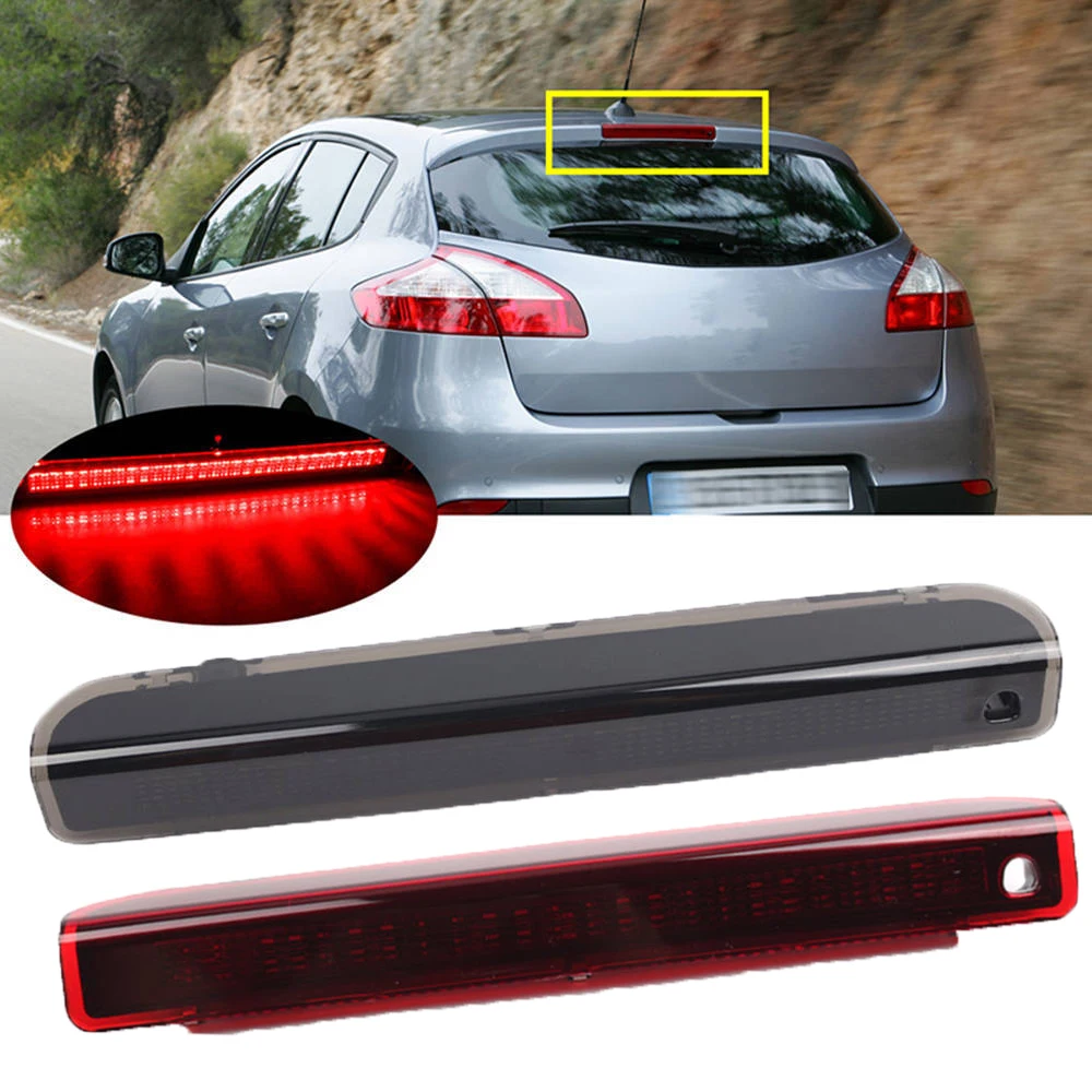 

265900006R Car Red Black Lens Rear LED Third High Level 3rd Brake Stop Light For Renault Megane MK III Hatchback 2008-2016
