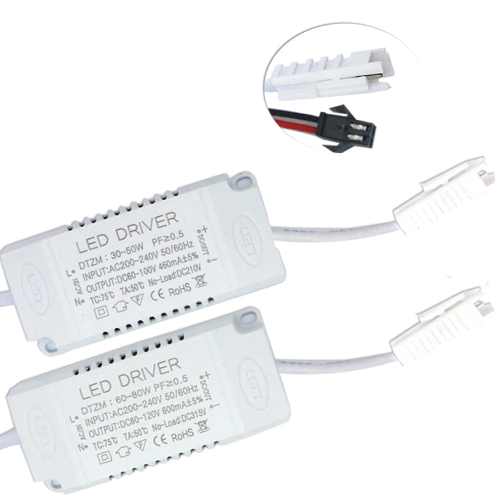 LED Driver 450mA 600mAFor LEDs alimentatore AC 100-240V TO60-100V 80-120V per LED plafoniera bordo lampada illuminazione trasformatori