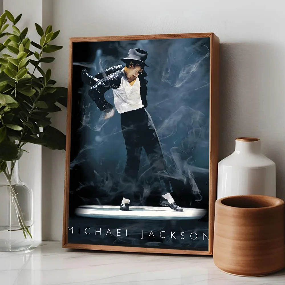 ملصق حائط لمايكل جاكسون ومايكل جاكسون ، ملصق فاخر لغرفة المعيشة ، ديكور بار ، ملصقات حائط فنية #3