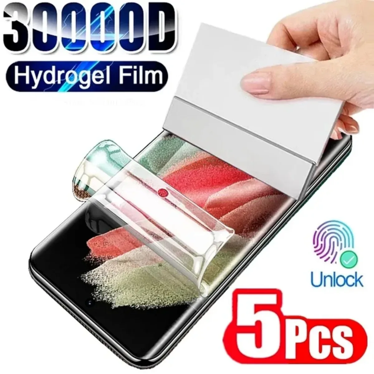 5Pcs Screen Protector for Samsung Galaxy S24 S23 S22 S21 Ultra S20 Plus HD Hydrogel Film For Samsung Note 20 10 S10 S9 S8 Plus