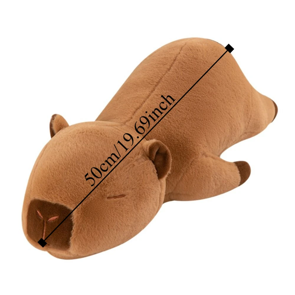 สัตว์ Capybara Plush ของเล่นจําลอง Capybara นุ่ม Capibara อะนิเมะ Fluffty ของเล่นการ์ตูนน่ารัก Capybara ตุ๊กตา Plush ตุ๊กตาคริสต์มาสของเล่น