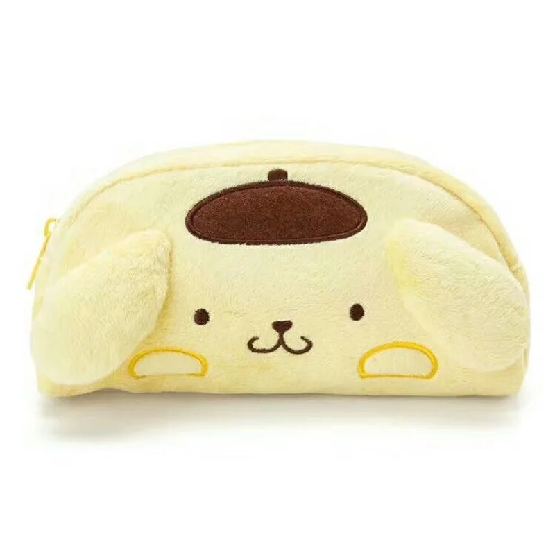 Vendita calda Sanrio Hello Kitty Cartoon Cosmetic Bag Kawaii Cat Melody cannella Dog Pudding Cosmetic Bag Storage Carry flanella