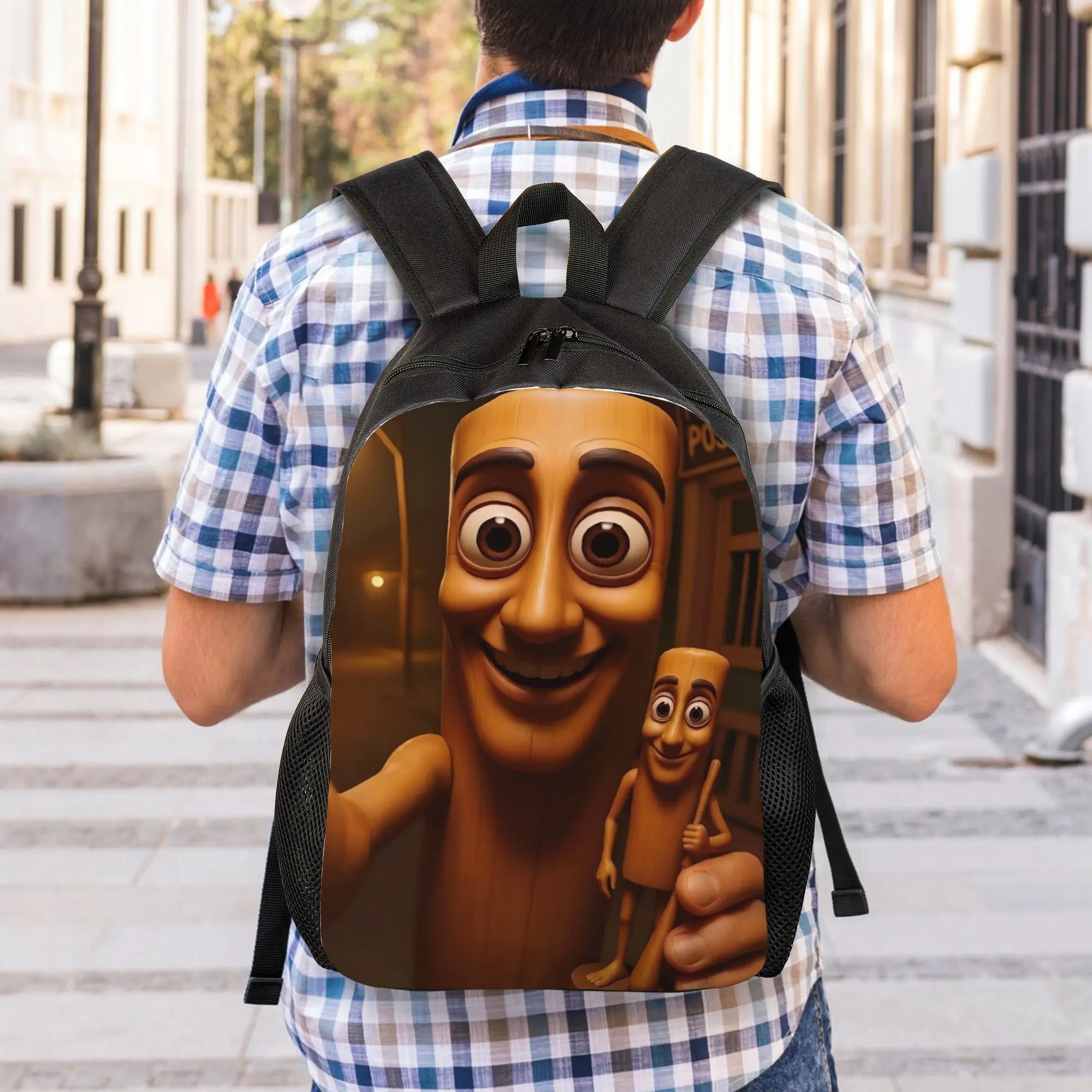 Back to school season Light Tung Tung Tung Sahur 10 Knapsack  Students Rucksack Backpack
