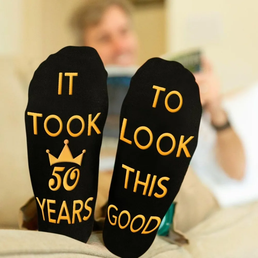 

Birthday Gifts for Men Dad Father Husband Grandpa Mens Socks Gifts For Him, Funny Socks Ideas for Fathers Day