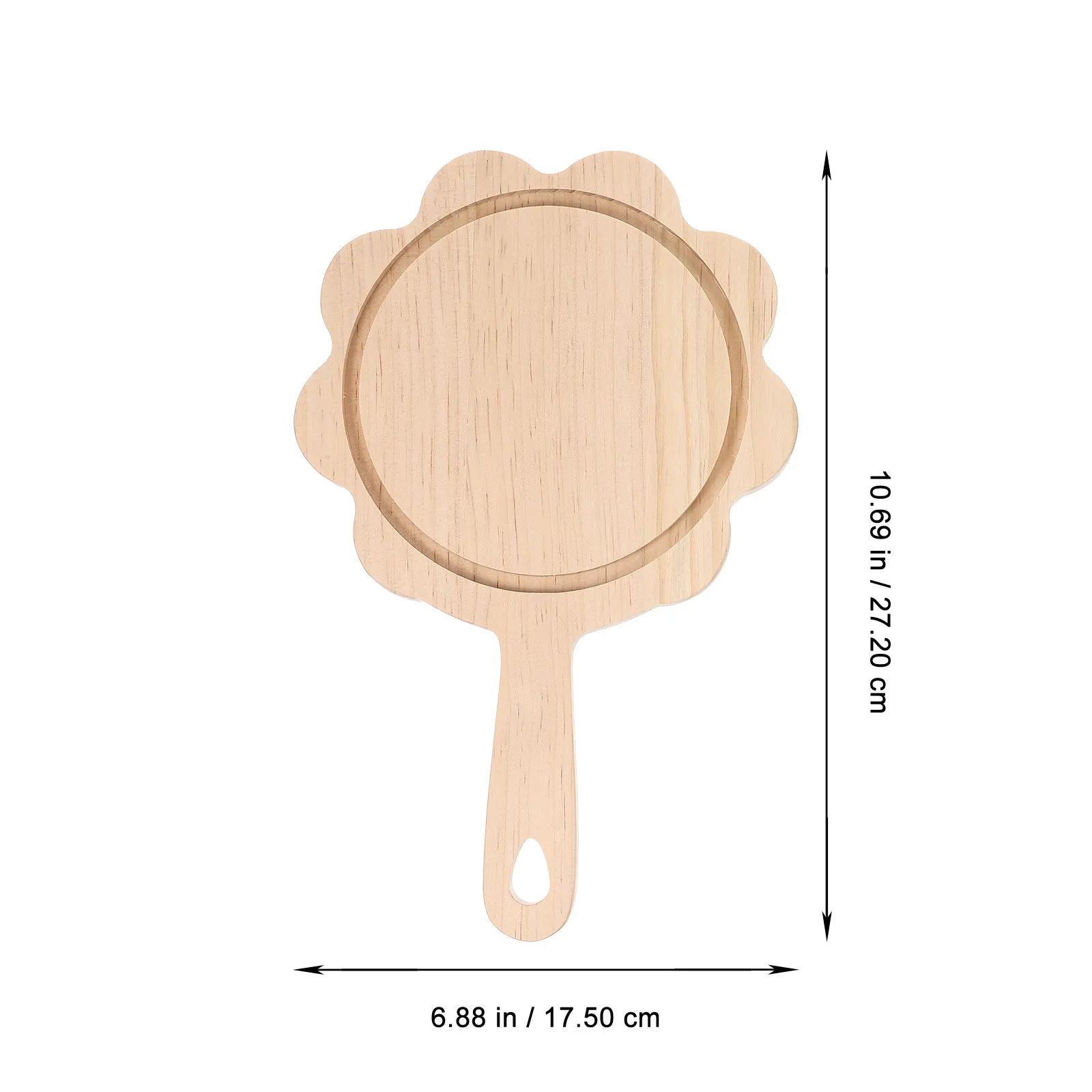 Pizza Board Wooden Paddle Handheld Food Serving Tray Multipurpose Kitchen Cutting Board Bread Dessert Pizza Peel Cafe Restaurant