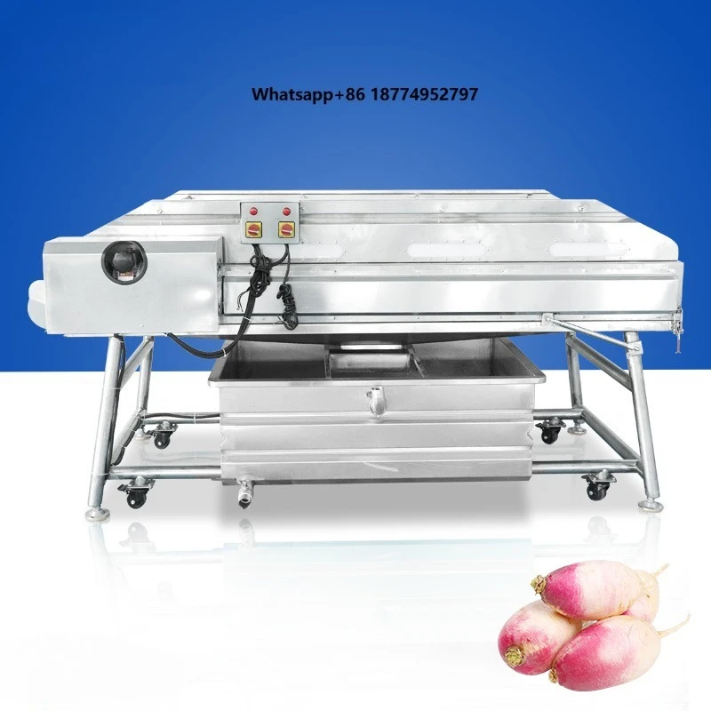 Industrial Customized Fruit and Vegetable Polishing and Cleaning Equipment Parallel Brush Washing Machine for Sweet Potato