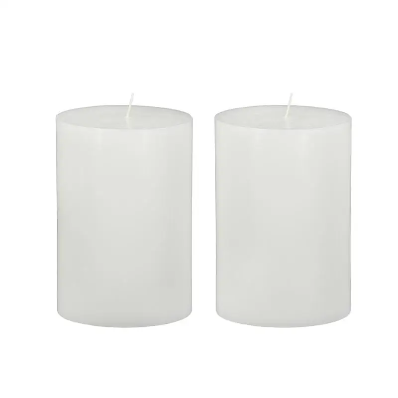 

Unscented Soy Wax Candles 4x6 inches, 2 Pack, White Color