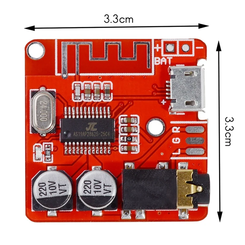 Placa decodificadora de áudio bt5.0 + caixa, mp3, bluetooth, módulo de áudio, sem perdas, alto-falante de carro, placa amplificadora de áudio, receptor de áudio diy