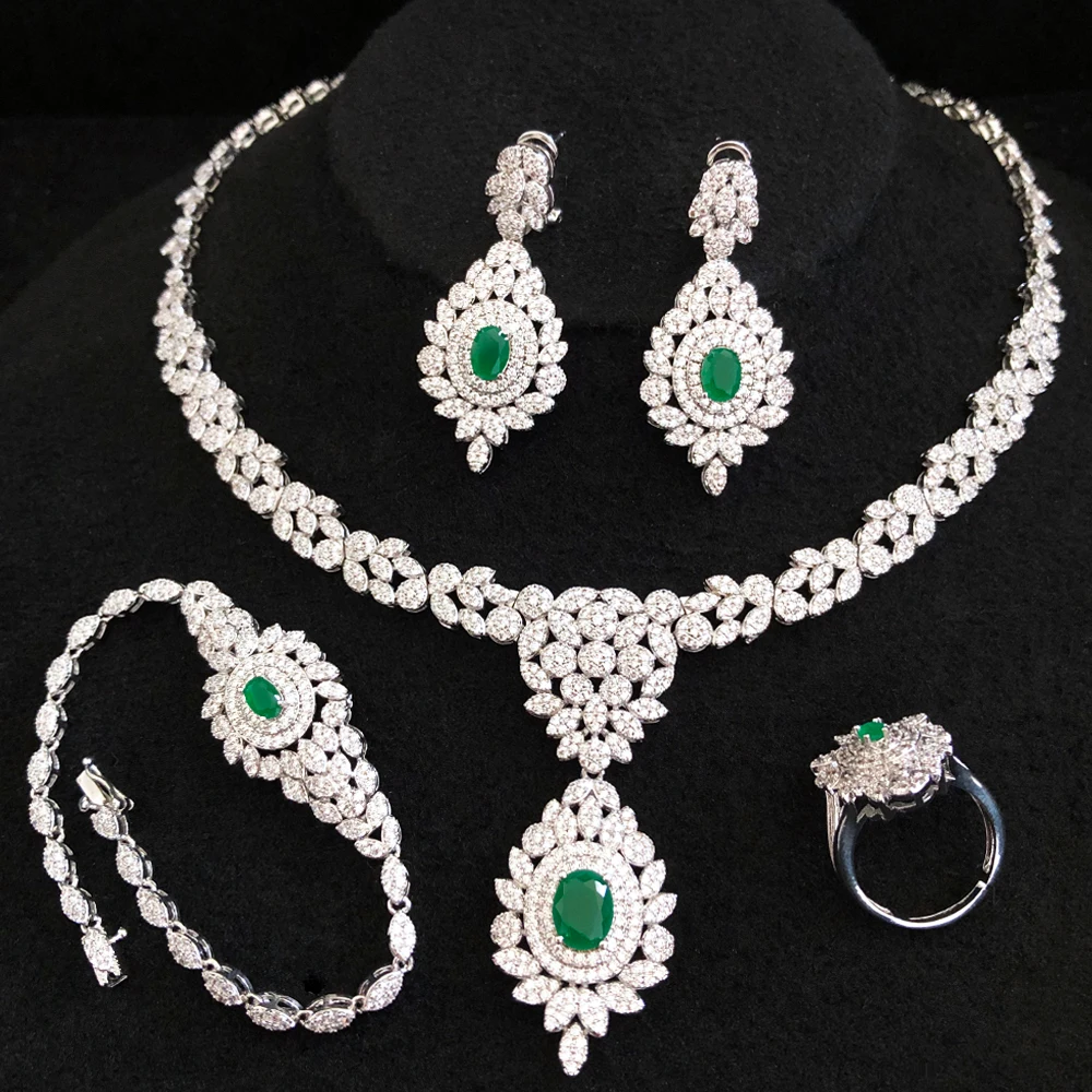 GODKI Luxury Ribbon Bowknots African Jewelry Sets For Women Wedding Cubic Zirconia Dubai Bridal Jewelry Set 2020 party gift