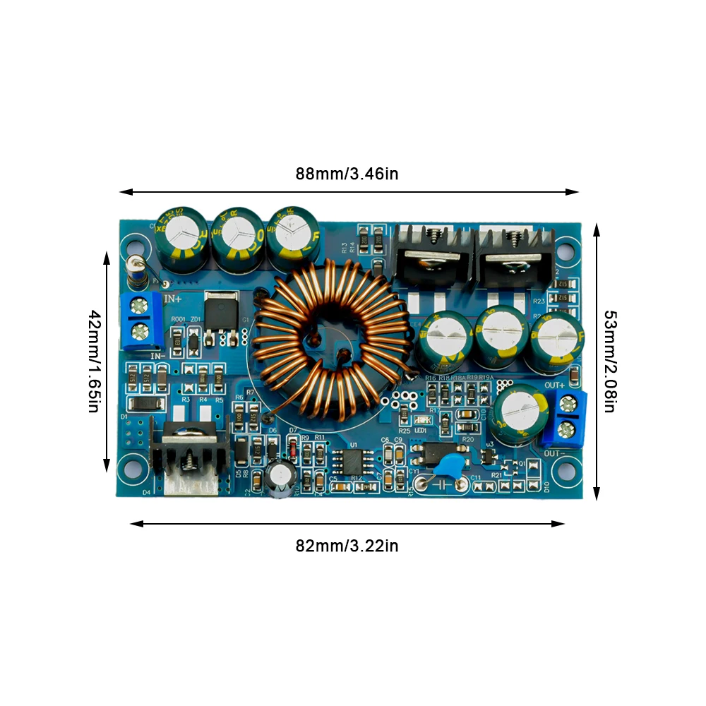 DC-DC izolowany moduł zasilania obniżającego napięcie 12V-90V do 9V12V19V24V4A izolowany zasilacz impulsowy stałe napięcie