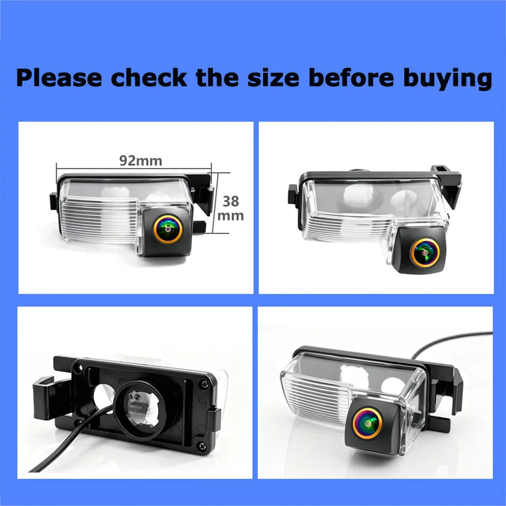 AHD 1080P Dynamic Trajectory Car Rear View Camera Waterproof For Nissan Livina Geniss GT-R Tiida CVBS Switchable OEM Lamp Mount