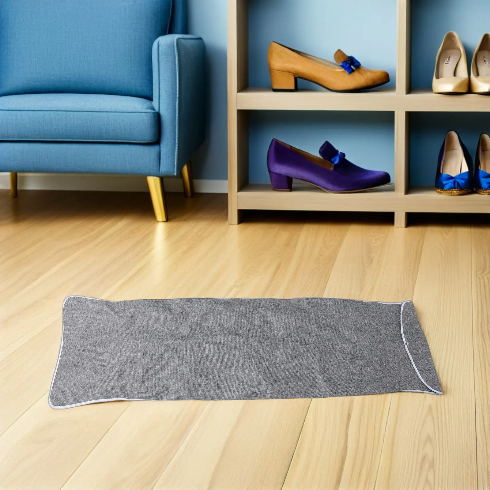 Ironing Board Dust Cover Foldable Protector Grey 53.4x17.7inch Extra Thick Storage Bag Space Saving Organizer Portable Use
