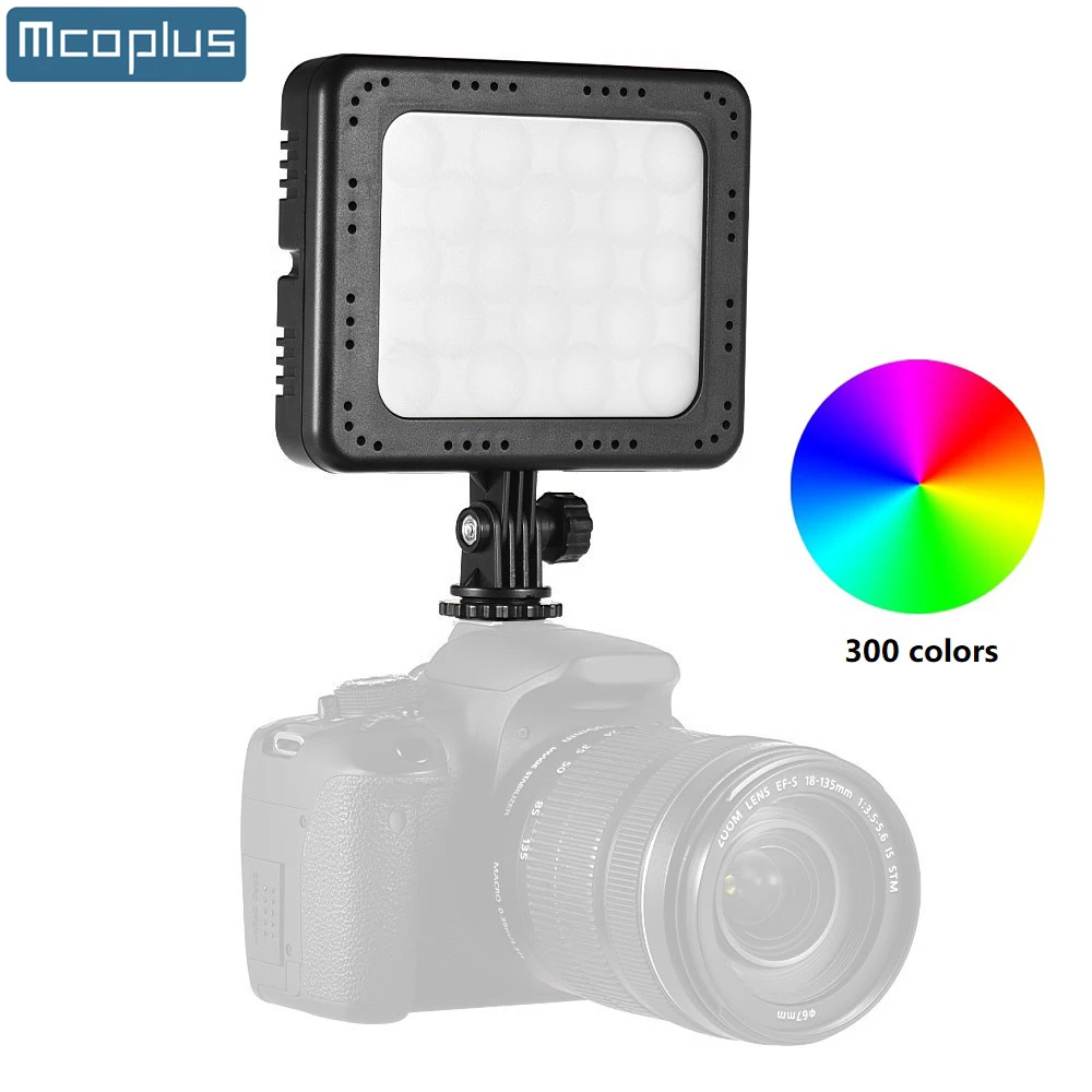 Mcoplus 300 Color RGB Photography Video Light for Camera Studio Video Recording /YouTube TikTok /Live Streaming /Make up /Vloggi