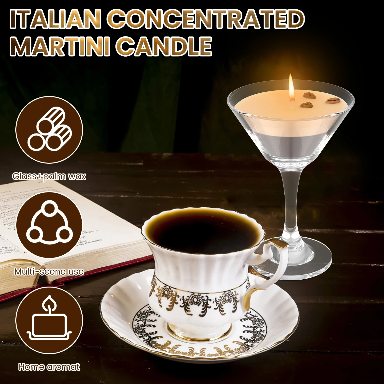 1Pc Geurkaarsen Espresso Marti - Beeswax Taper Candle recensie en prijs