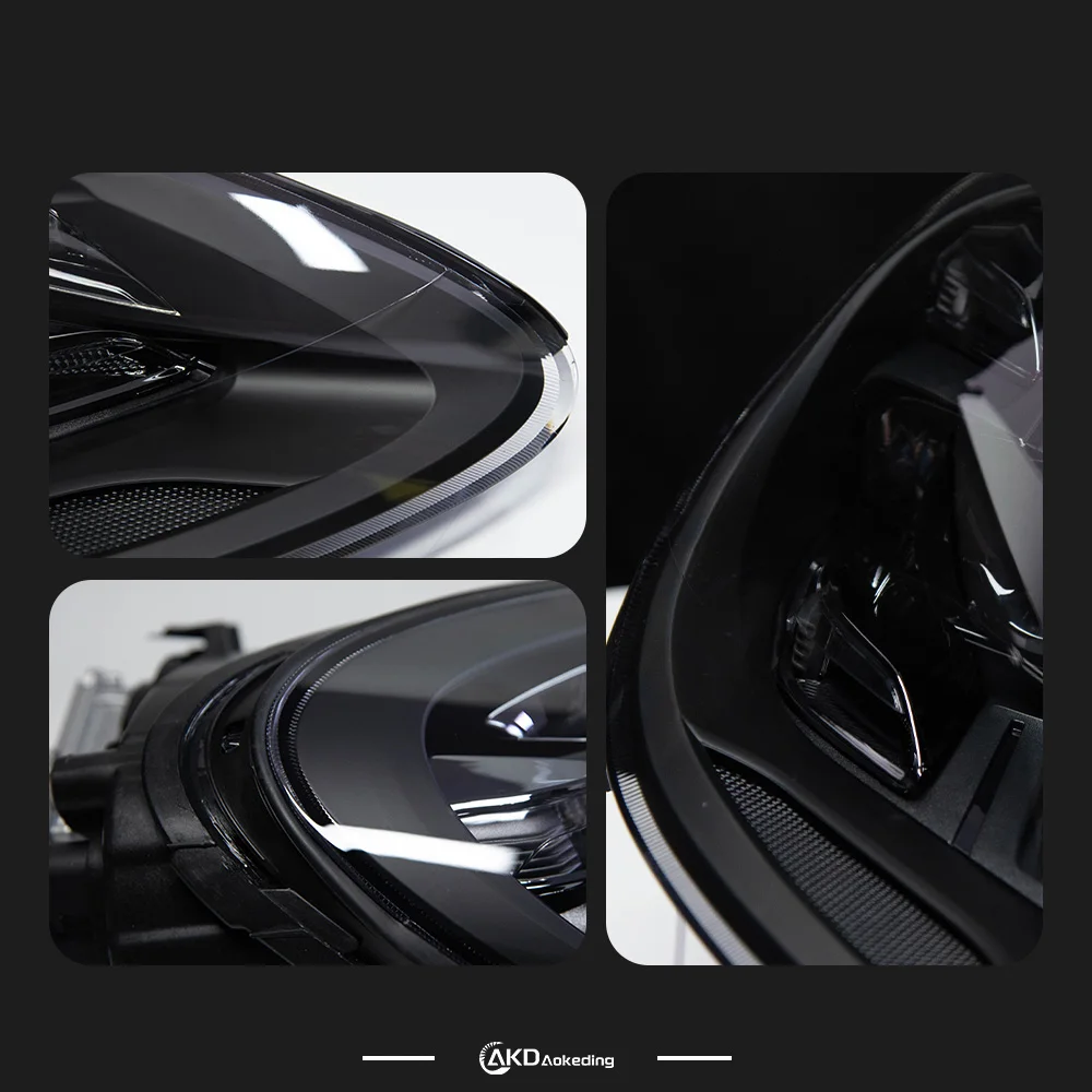 AKD Car Styling Head Lamp for Porsche Cayenne 2011-2018 Headlight Projector Lens Headlights Signal DRL Automotive Accessories