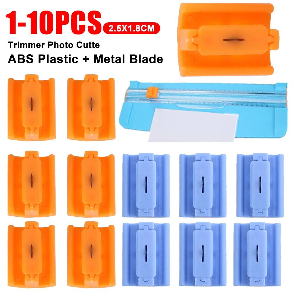 1-10PCS Paper Cutter A4 A5 Paper Cutting Guillotine Replacement Blades Cutter With Pull-out Rulers For Photos Trimmers Tools