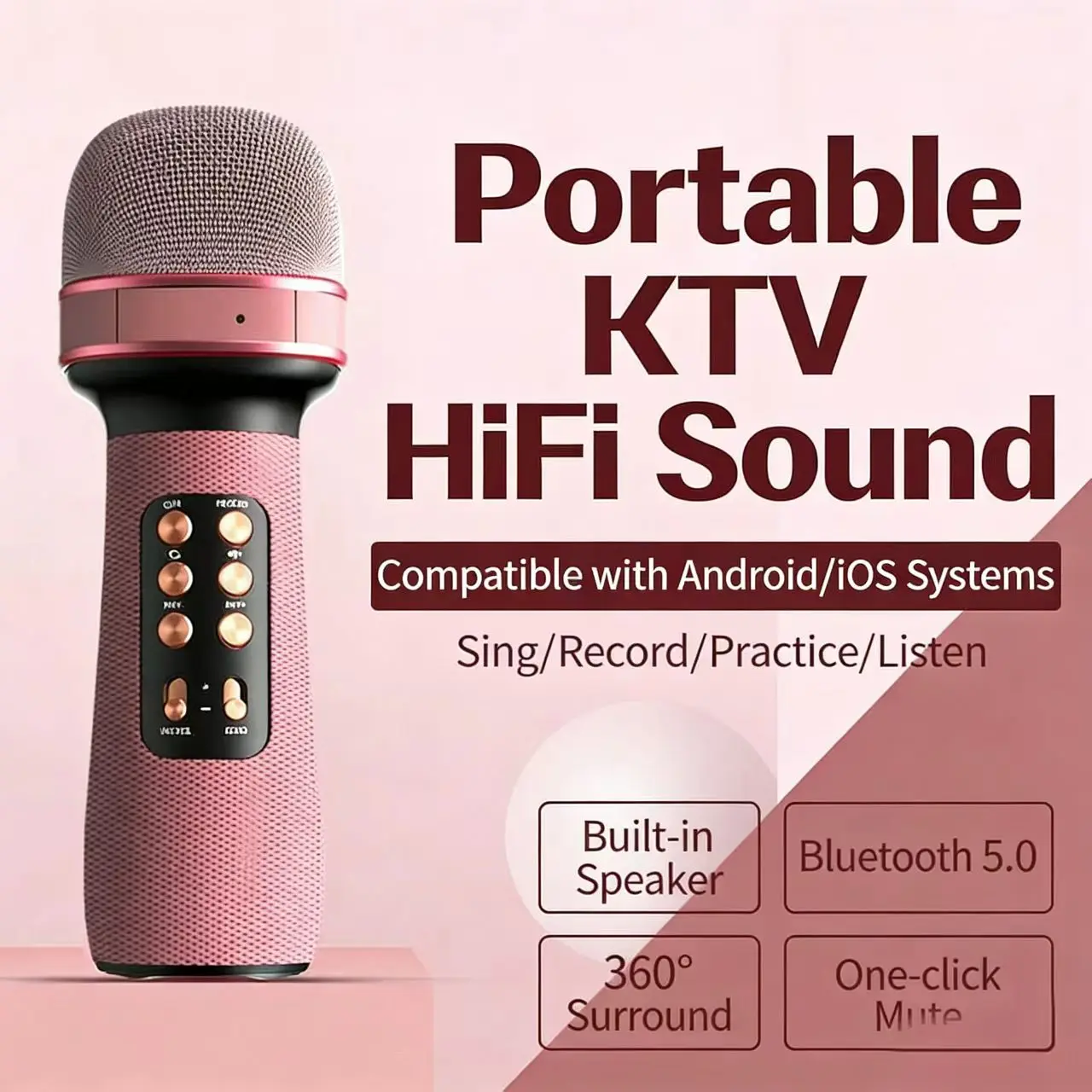 

Новый беспроводной микрофон-колонка WS-898 с Bluetooth для мобильных устройств, портативный KTV для пения на улице для взрослых и детей