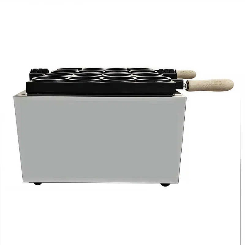 8 شرائح معدات الكعك الكهربائية آلة كعكة الفول الأحمر آلة صنع الوافل صانع فطيرة تجارية صغيرة 2000 واط مقلاة غير لاصقة