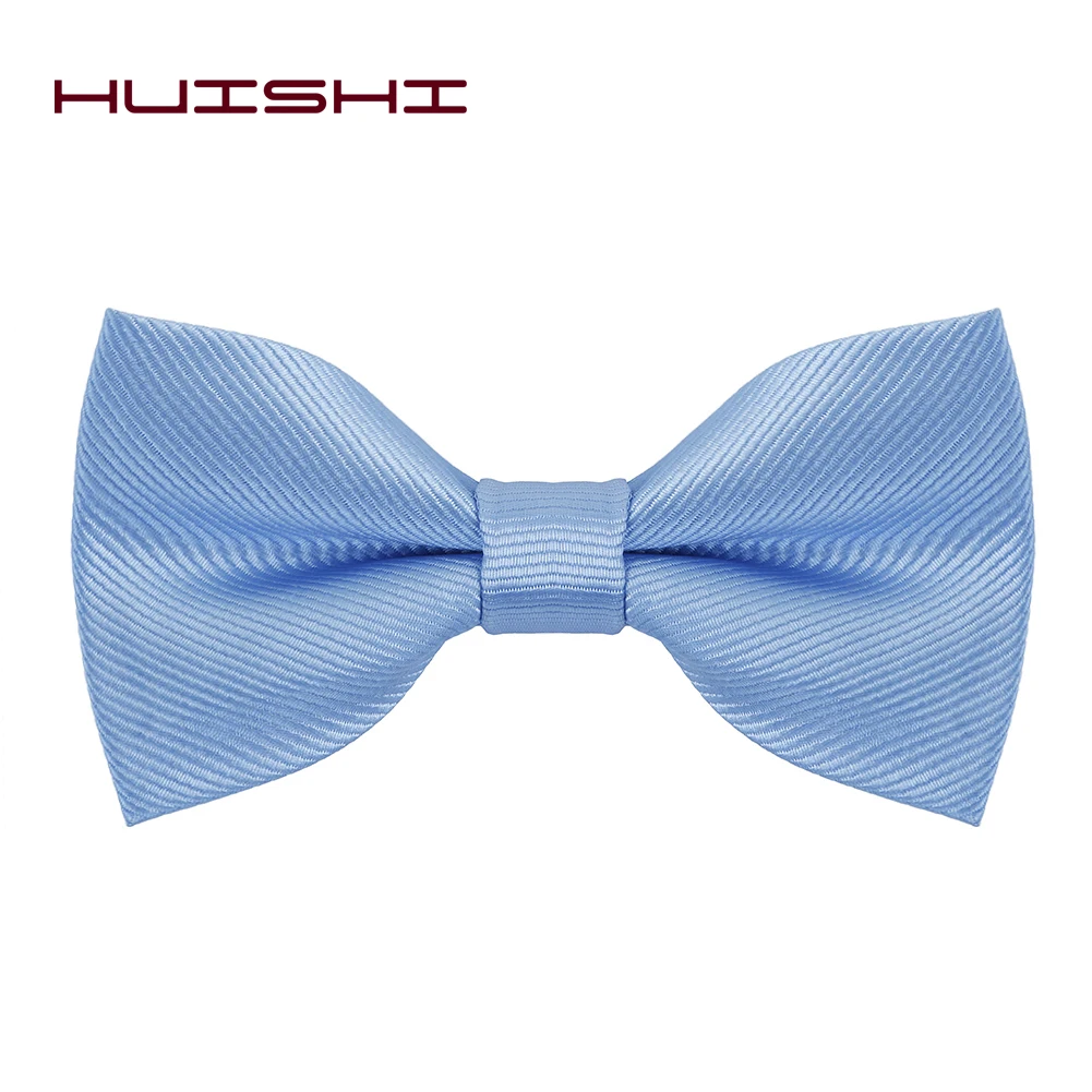 HUISHI Fliegen für Männer, solide Streifen, schwarze Perle, weiße Fliege, elegante Herren-Business-Hochzeit, Party-Zubehör, Schmetterlingsschleife – Detail 5