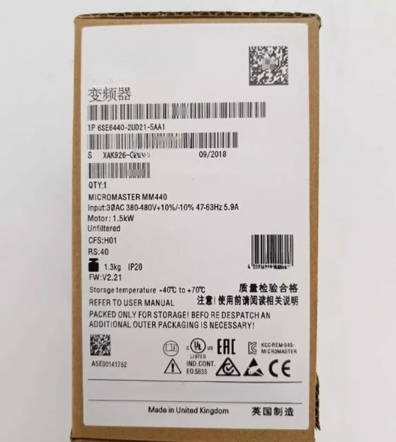 

Brand New Original 6SE6440-2UD21-5AA1 in Stock Fast delivery