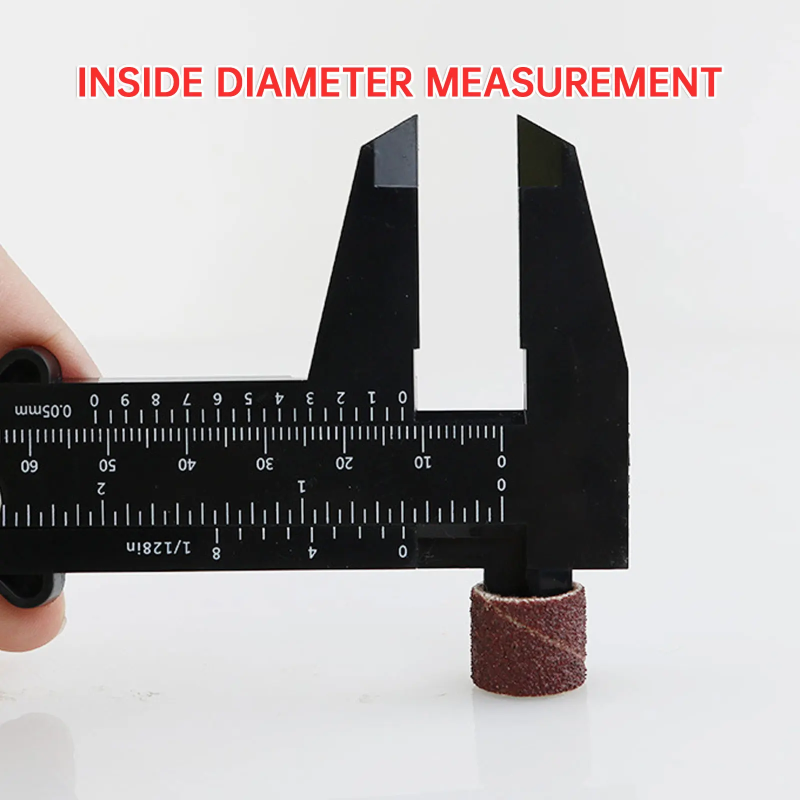 0-150mm Sliding Vernier Caliper Plastic Gauge Caliper Double Scale Ruler For Jewelry Measurement School Student Measuring Tool