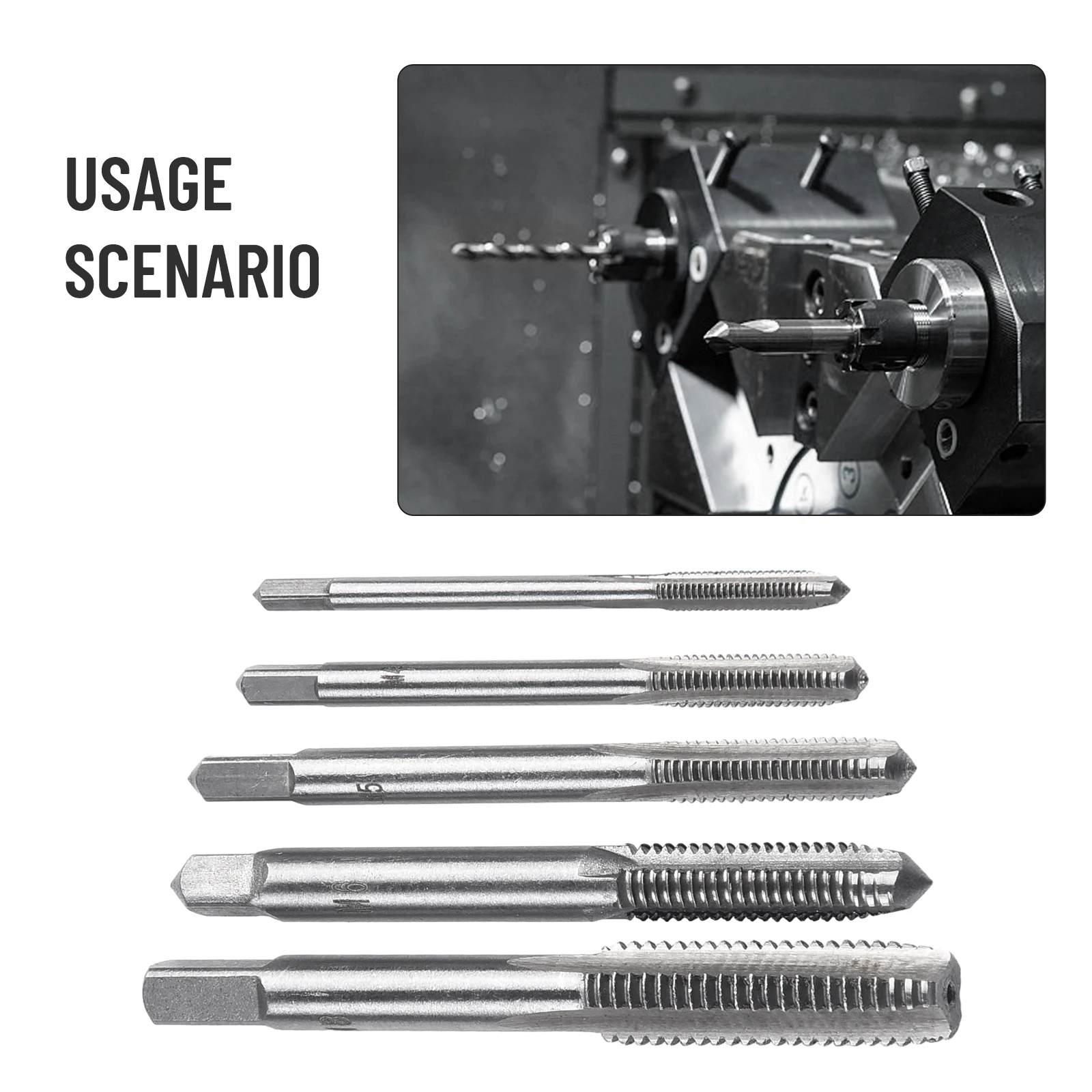 Equipment Tap Workshop Drill Bits HSS Industrial Metal Metric Right Hand Taper Ball bearing steel New Practical