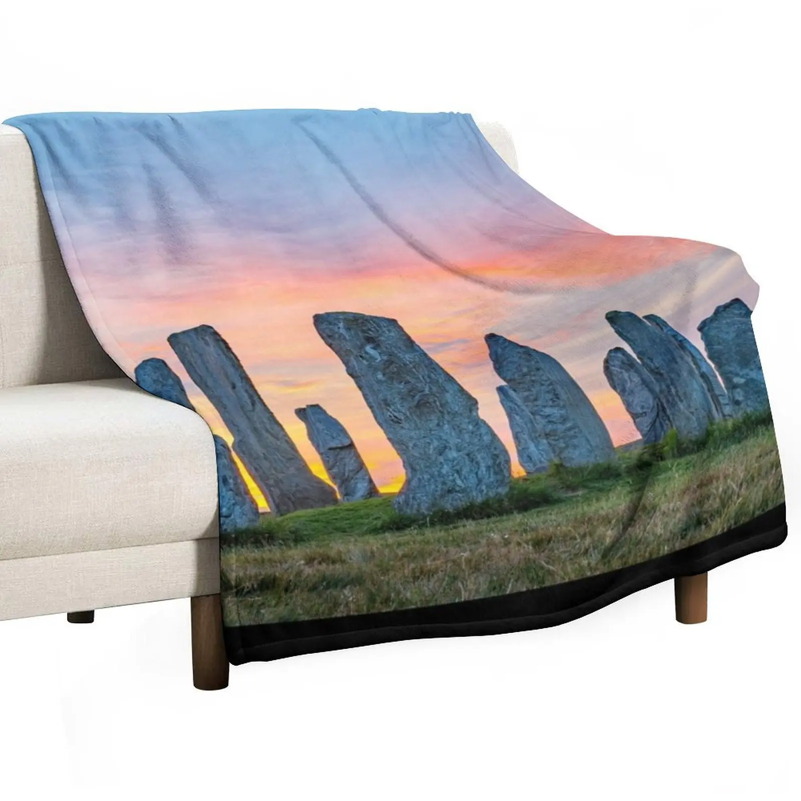 

Callanish Standing Stones, Outer Hebrides Throw Blanket Retros manga Flannels Blankets