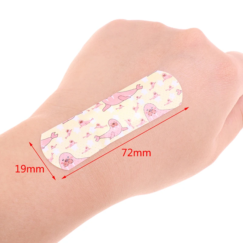 120pcs Waterproof Cute Cartoon Patterned Band Aid Adhesive Plaster Bandage Patch Banditas Hemostasis Wound Strips For Children