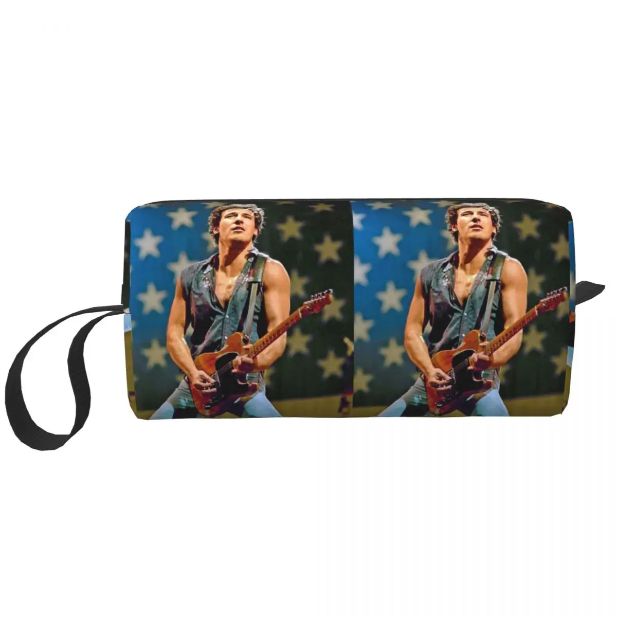 Bruce Springsteen Federmäppchen für Studenten, Geschenke, Stiftbox, Bleistiftbeutel, Schreibwaren, Reise, Damen, Kosmetiktasche