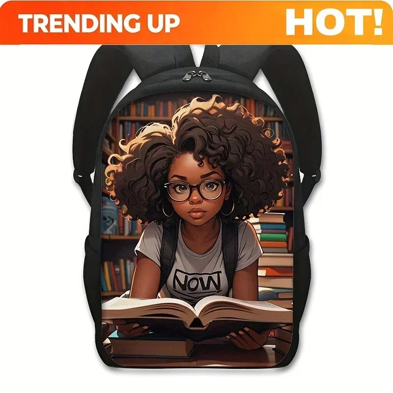 Custom Black Afro Teen Rucksack Black Afro Teen Rucksack | Women's School Bags & Bookbags | Teenage Reading Nook