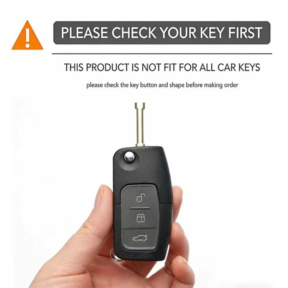 Keychain car key case cover key holder for Ford Focus mk2 C Max S-MAX EcoSport Fusion Fiesta Mk7 Cowgar Mondeo 2 Mustang Mach