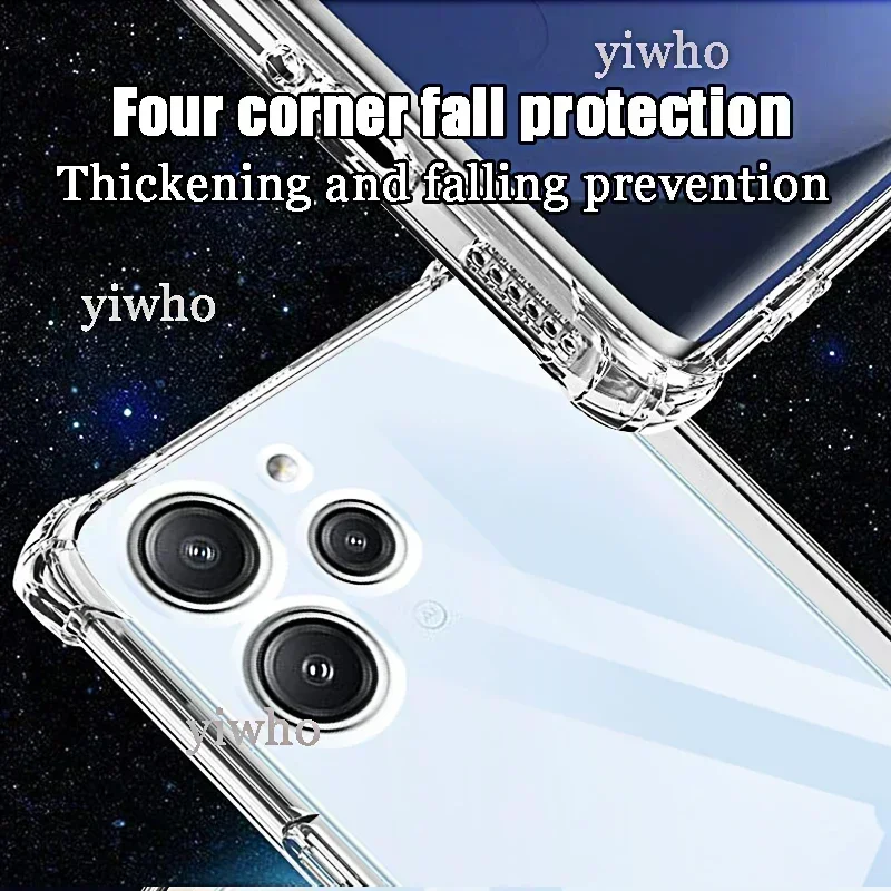 Clear Case for Xiaomi Redmi 12 12c Note 12s 12 Pro 12r 12t Note12 Pro Plus + 12 C Thick Shockproof Soft Silicone Phone Cover