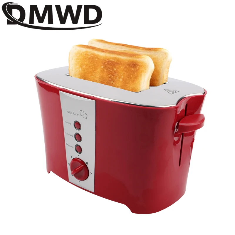 110V/220V Electric Toaster Sandwich Maker Grill 2 Slices Slot Cooking Bread Toast Oven Household Breakfast Baking Machine Heater