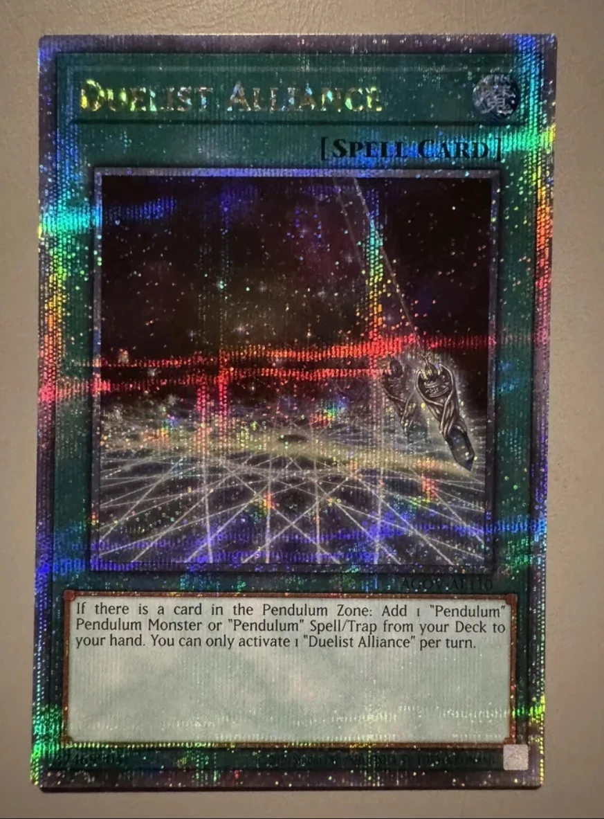 

Yugioh KONAMI AGOV-AE110 Duelist Alliance 25th Quarter Century Secret Rare Asian English Collection Mint Card