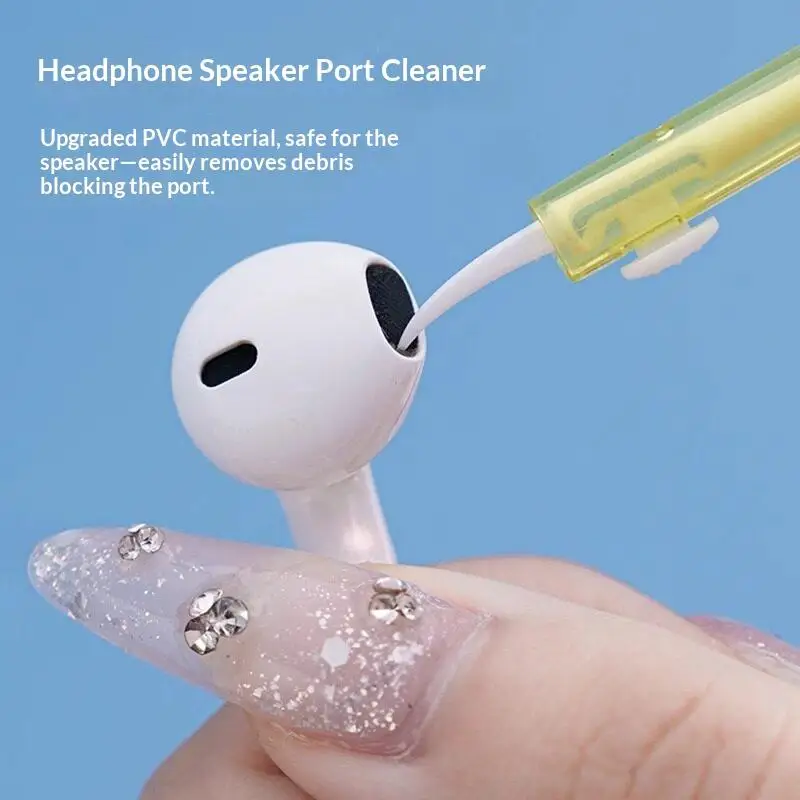 2 In 1 Double-end Adjustable Phone Speaker Cleaning Brush For Earphone Earbuds Cleaner Kit For Phone Keyboard Brushes 10Pcs
