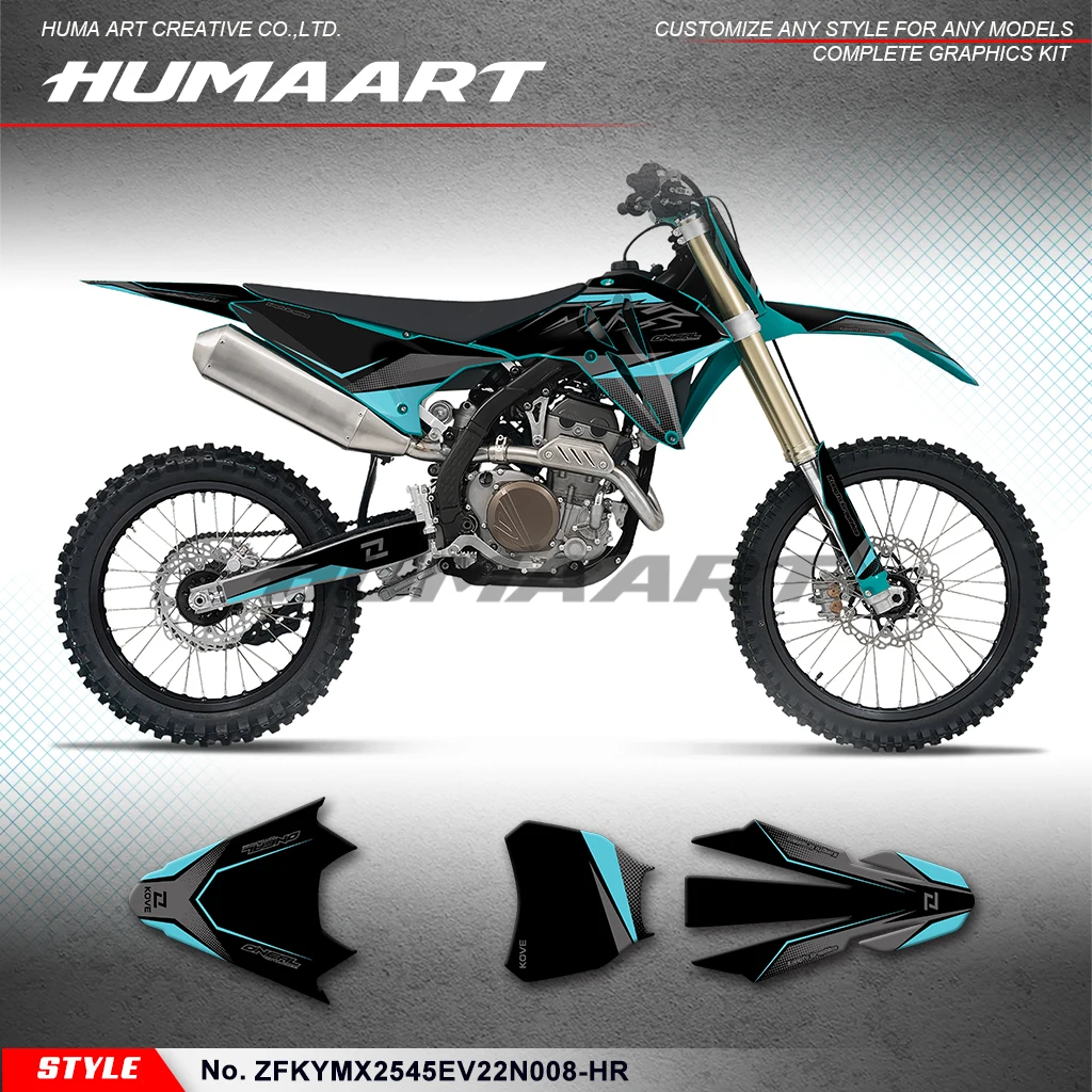 

HUMAART Adhesive Sticker Motorcycle Graphics for KOVE MX 250 MX250 GEN2 MX 450 MX450, Repair, ZFKYMX2545EV22N008-HR
